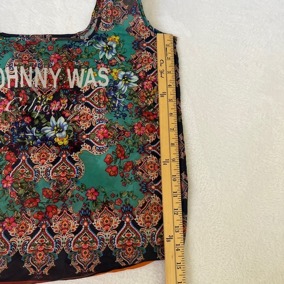 JOHNNY WAS NYLON SHOPPING BAG Shoulder Foldable Tote Beach Reusable Hippie - Picture 3 of 6